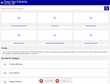 Tablet Screenshot of kissanagroindustries.com